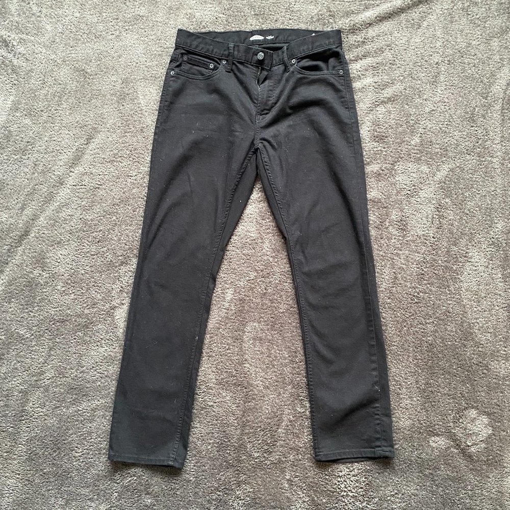 Old Navy Slim Built-In Flex Max Never-Fade Jeans For Men 31x30, Black
